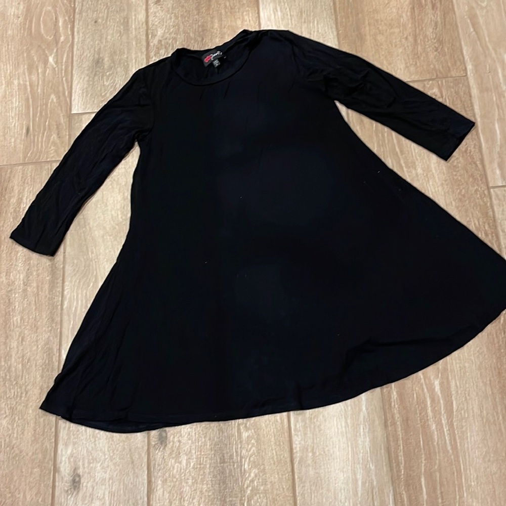 Poof! Black Tunic SMALL Oversized